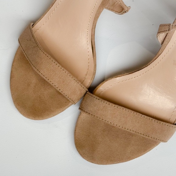 Lulus Aimee taupe suede lace up heels ❤️ - Picture 9 of 10